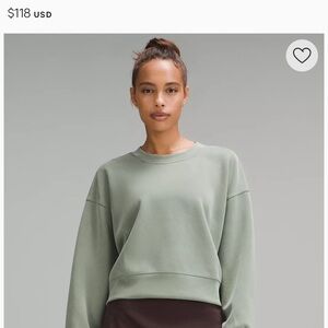 Lululemon soft stream perfectly oversized cropped crew